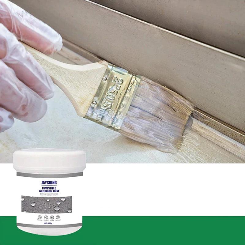 TransWax™ Vandbaseret Gummipasta | Transparent Coating | Langvarig Vandtæt Beskyttelse til Fliser, Mursten, Beton, Træ, Metal og PVC | Forsegler Sprækker og Brudte Overflader | 53g