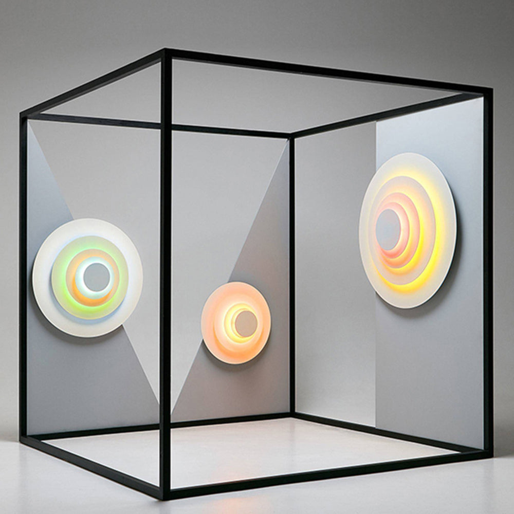 Morandi Design LED Wandleuchte | Modernes Metall | Pink, Blau, Gelb | Wohnzimmer & Esszimmer | 18W | IP20 | Innengebrauch | Warmweißes