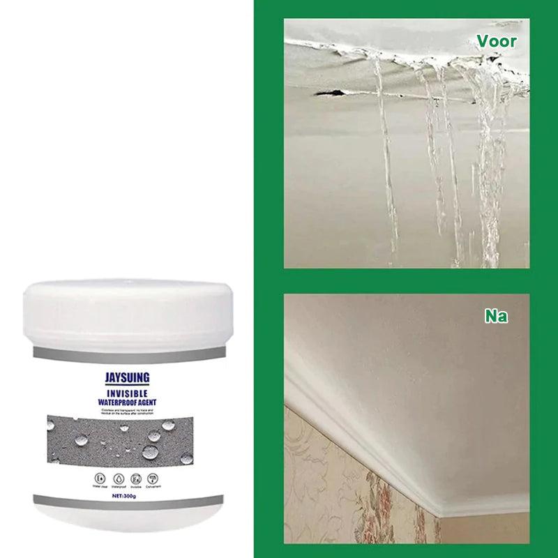 TransWax™ Vandbaseret Gummipasta | Transparent Coating | Langvarig Vandtæt Beskyttelse til Fliser, Mursten, Beton, Træ, Metal og PVC | Forsegler Sprækker og Brudte Overflader | 53g