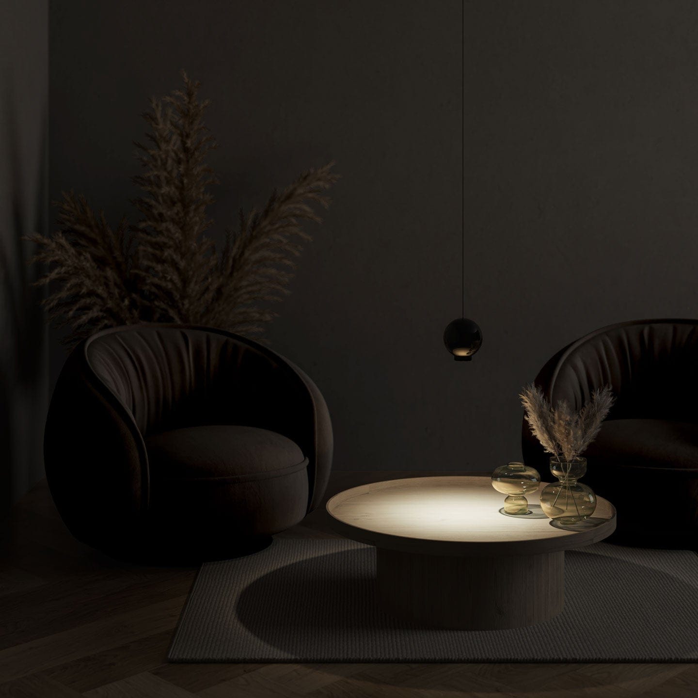 Lampe loft moderne | Design artistique | Solution d'éclairage subtile | Suspension élégante | Convient aux plafonds hauts | Finition luxueuse