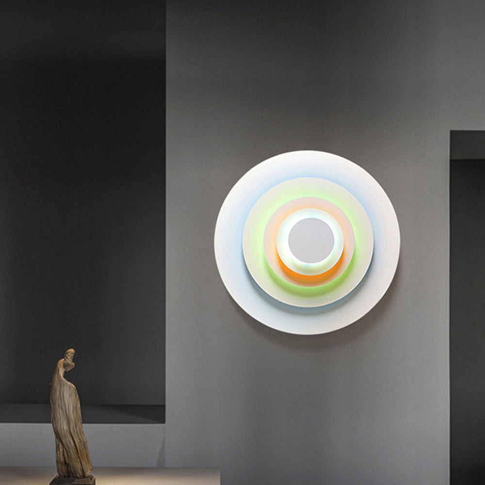 Morandi Design LED Wandleuchte | Modernes Metall | Pink, Blau, Gelb | Wohnzimmer & Esszimmer | 18W | IP20 | Innengebrauch | Warmweißes