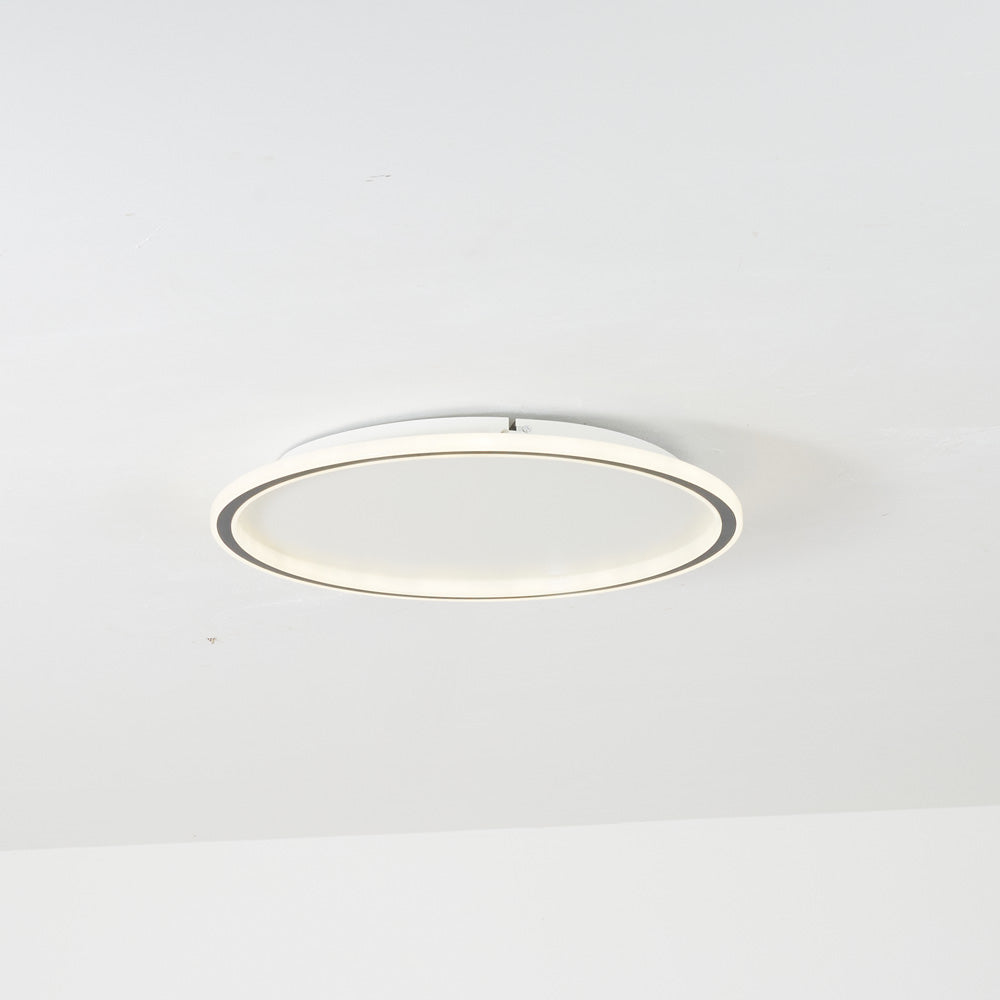 LunaNova LED Loftlys | Design Rond | Noir et Blanc | Métal et Acrylique | Ø 30/40/50 cm | Éclairage Économique | Pour Salon, Chambre & Salle à