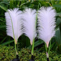 Éclairage extérieur à panneaux solaires | Tressé | Éclairage extérieur | Lampes décoratives | Forme réaliste de tube | Acier inoxydable | Lampe de