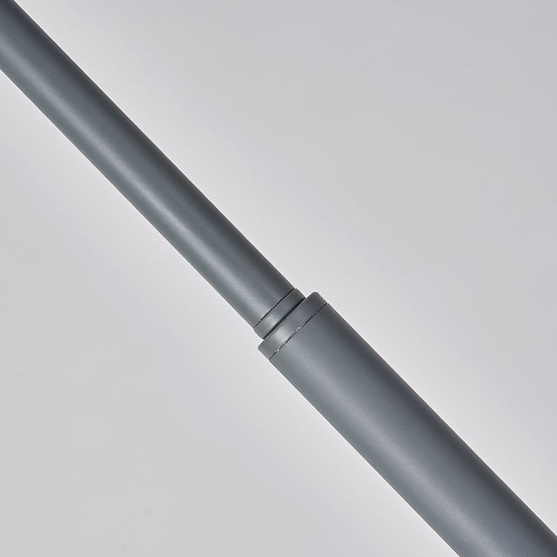 Klassisches Bodenlicht | Verstellbar | Schwarz/Weiß/Grau | LED Licht | Metall und Acryl Material | Modernes Design | Perfekt für Wohnzimmer,