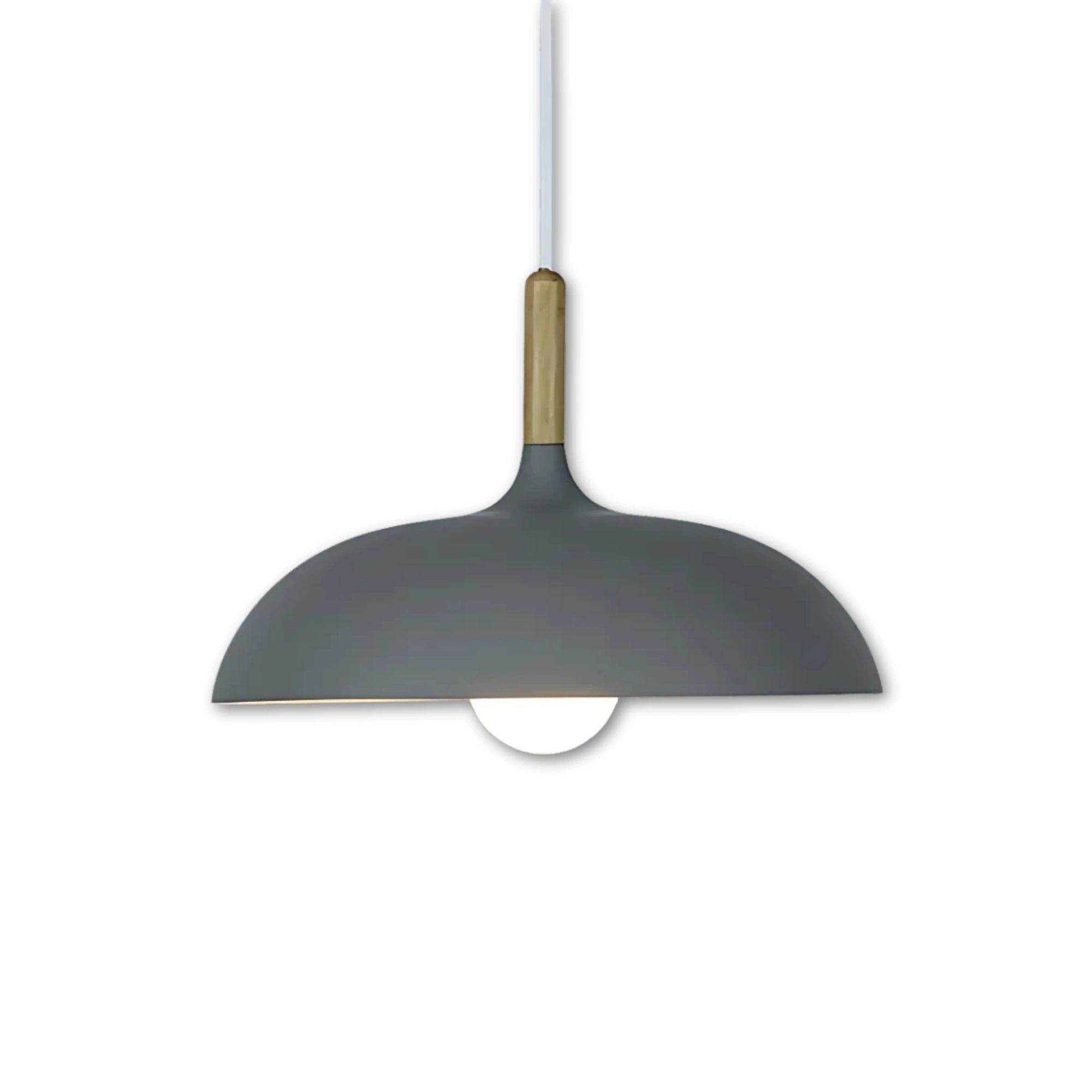 Skandinavisk | Moderne NordicLight Loftlampe | LED E27 | Eg og Jern | Justerbar Længde 100 cm | Varm Hvid | Kølig Hvid | AC110V-220V | Energivenlig Indendørs Belysning | Multifarvet | Elegant design | Høj Kvalitet