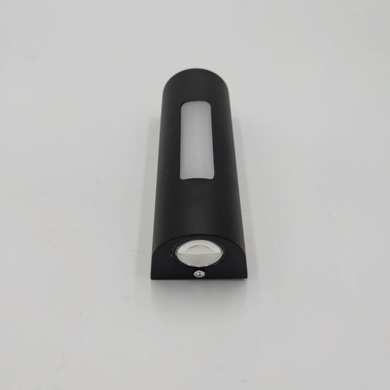 Luminoir LED Applique Murale | Design Cylindrique | Noir/Blanc | Éclairage Extérieur Moderne | Économe en Énergie | 7W | 700 lm | Aluminium & Verre