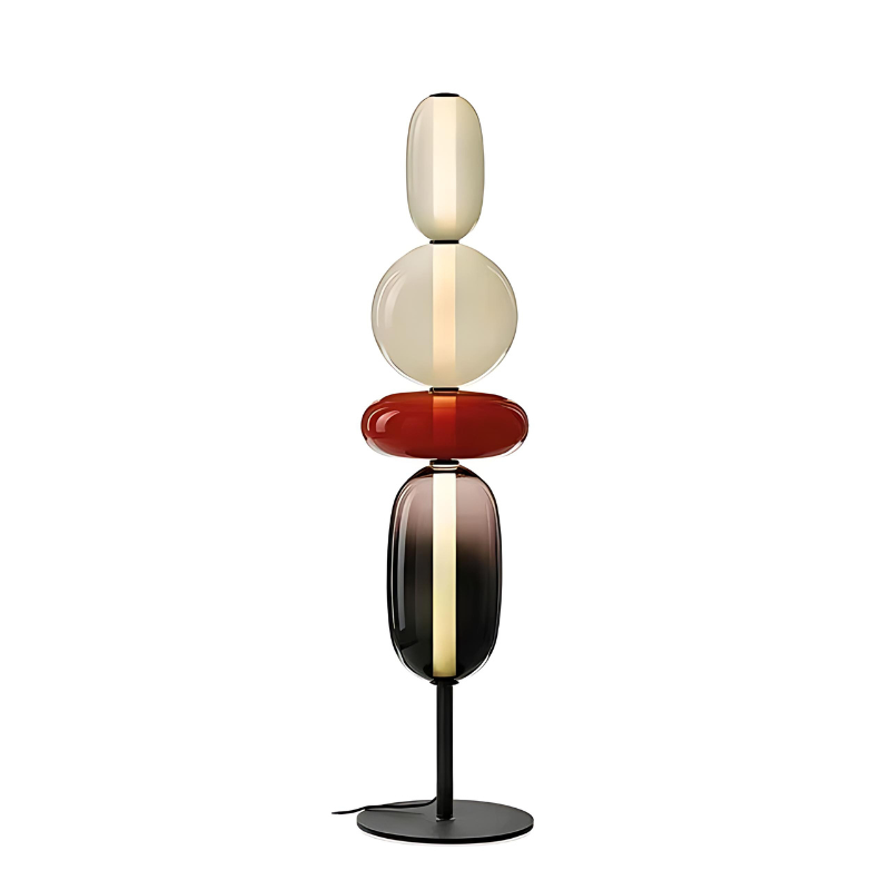 Breviano | Unik Stabil Designlampe | Moderne Stehlampe aus Glas | Stilvolle Beleuchtung für Innenräume | Verschiedene Farben | Hohe Qualität