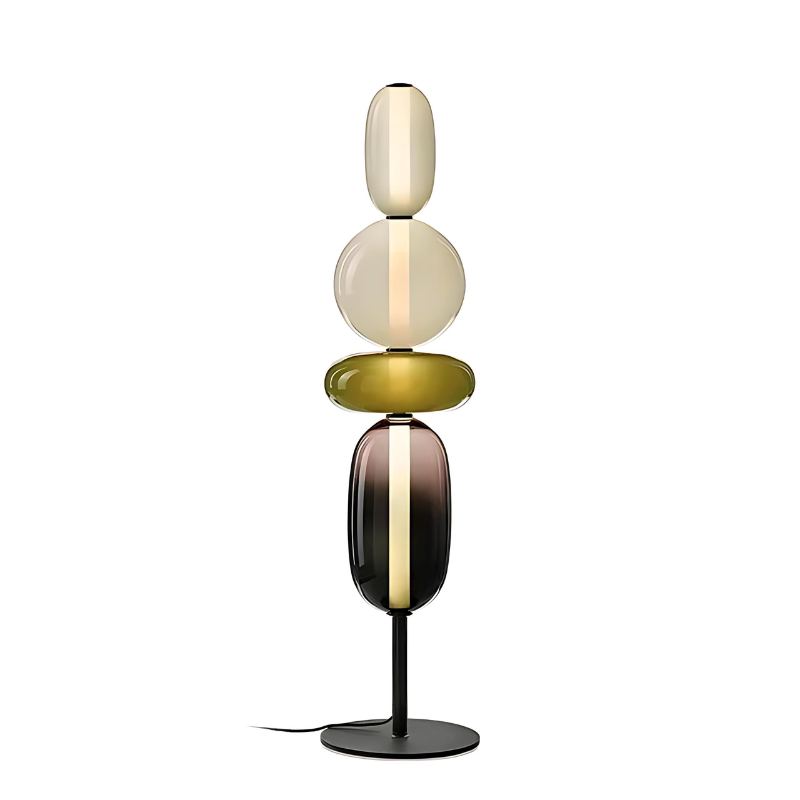 Breviano | Unik Stabil Designlampe | Moderne Stehlampe aus Glas | Stilvolle Beleuchtung für Innenräume | Verschiedene Farben | Hohe Qualität