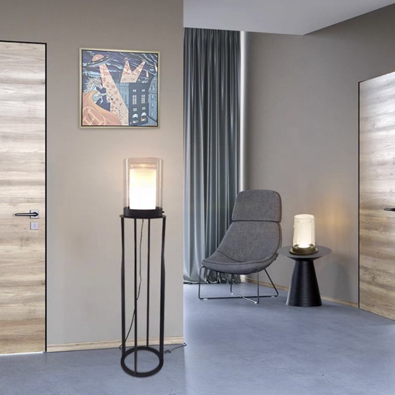 Moderne LED-Zylinderlampe | Innenbeleuchtung aus Metall und Keramik | Perfekt für Wohnzimmer, Schlafzimmer und Esszimmer | Höhenverstellbares