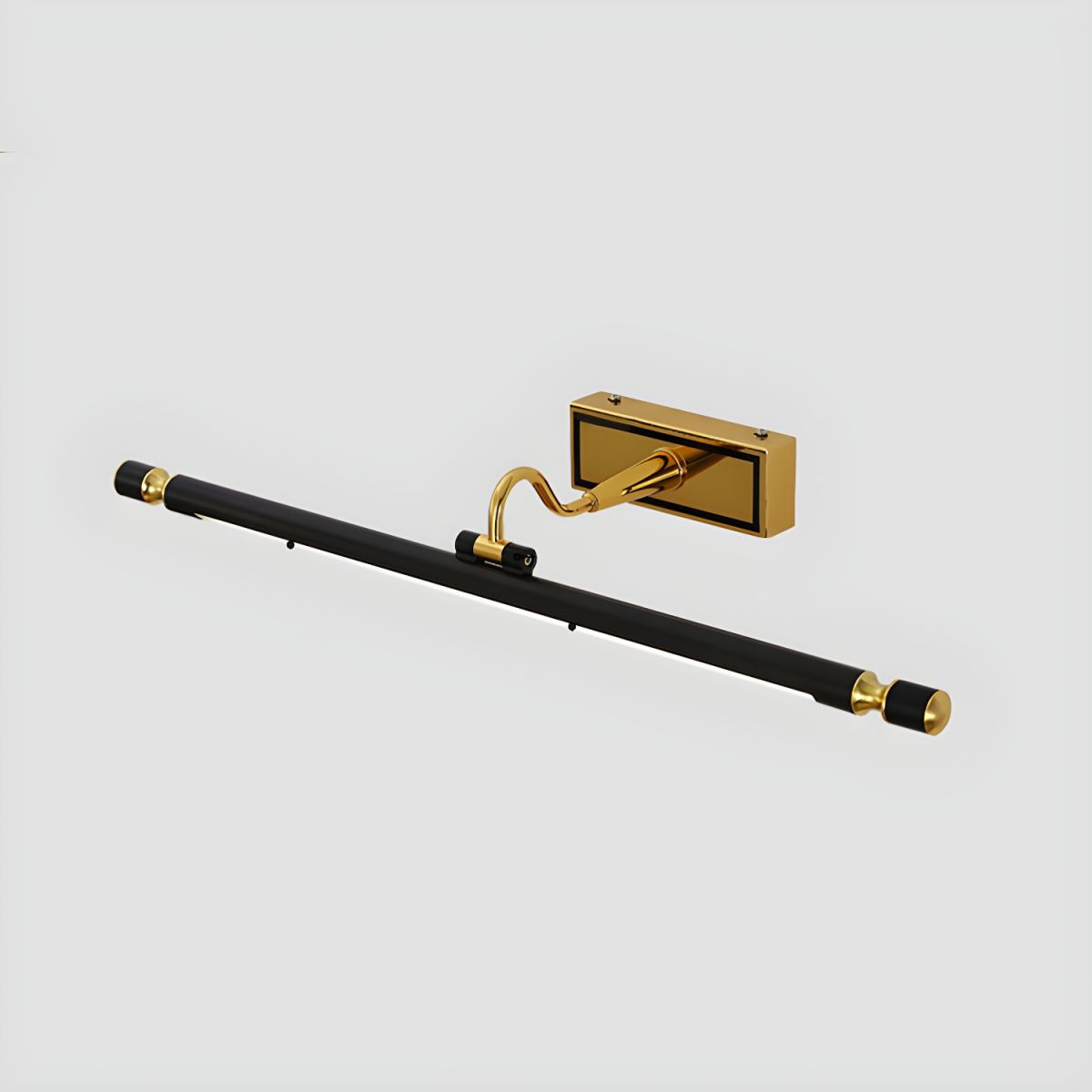 LED-badrumslampor | Modern svart väggmonterad belysning | LED ingår | Järn och akryl | Trådbunden strömkälla | Enkel installation | 110–120 V | Elegant och funktionell design