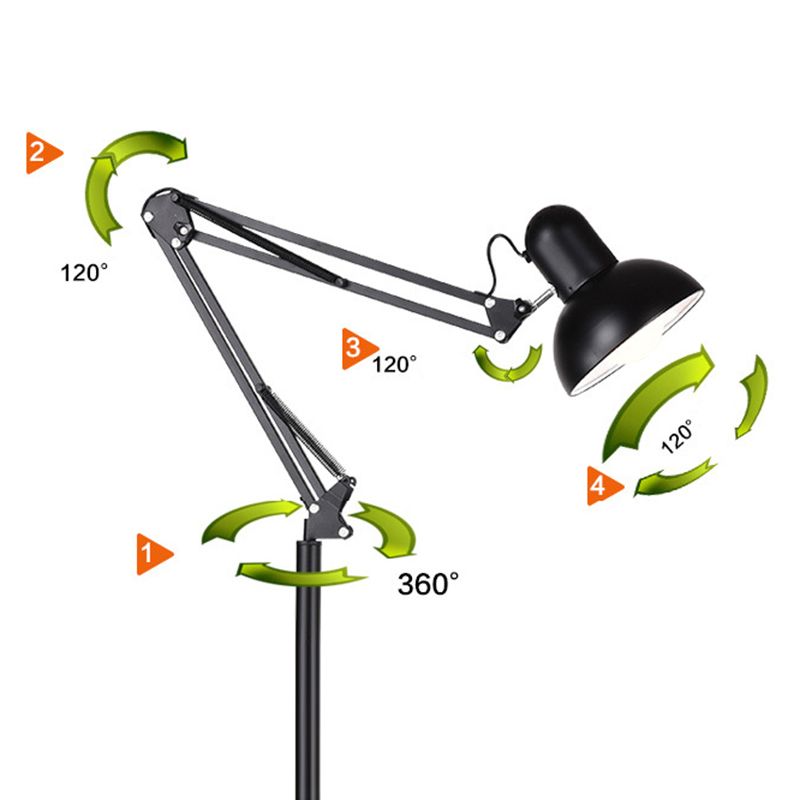 Galveris | Justierbare Architekten-inspirierte Stehlampe | Modernes Design | Stabile Basis | Optimale Arbeitsbeleuchtung | Langlebige Materialien