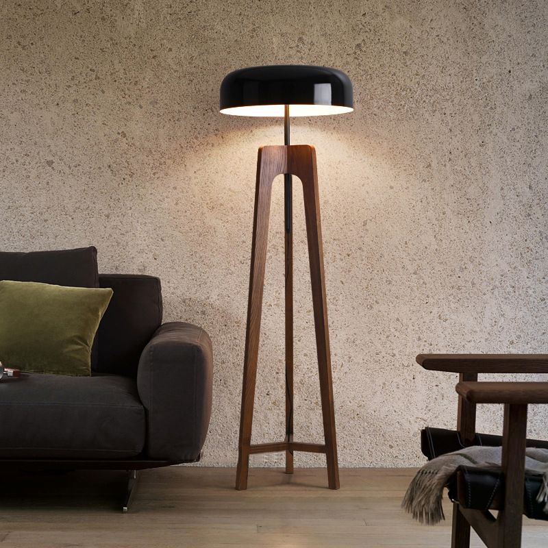 Moderne Stehlampe | Holzdesign | Hohe Qualität | Stimmungsvolle Beleuchtung | Ideal für Wohnzimmer, Schlafzimmer oder Arbeitszimmer | Klassische und