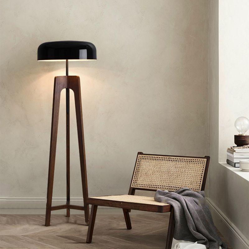 Moderne Stehlampe | Holzdesign | Hohe Qualität | Stimmungsvolle Beleuchtung | Ideal für Wohnzimmer, Schlafzimmer oder Arbeitszimmer | Klassische und