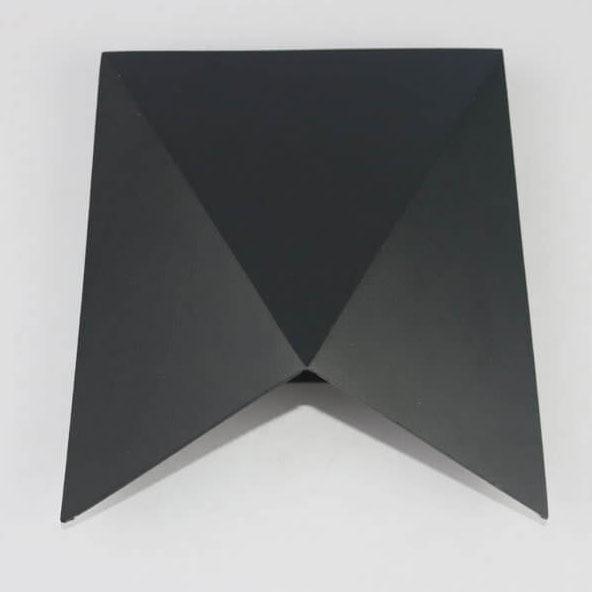 Origami LED Wandleuchte | Modernes Design | Schwarz-weiß | Aluminium | 1 Licht | 6W | 600 lm | Eingebaute LED | Einfache Installation | Geeignet für