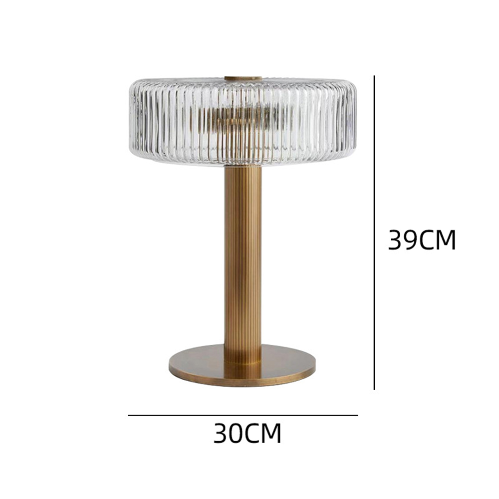 Socle de lampe moderne en verre | Finition or | Douille E27 | Pour chambre à coucher salle à manger | Design élégant | 23 cm de hauteur | Éclairage