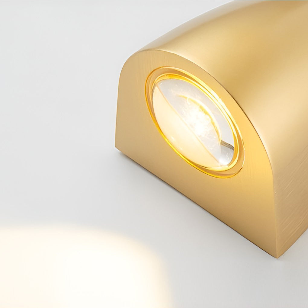 LumiBriljant LED-Wandleuchte | Moderne Metalloberfläche | Doppelte Lichtausrichtung | Elegantes Design | Energieeffizient | Maße 15x10x5 cm