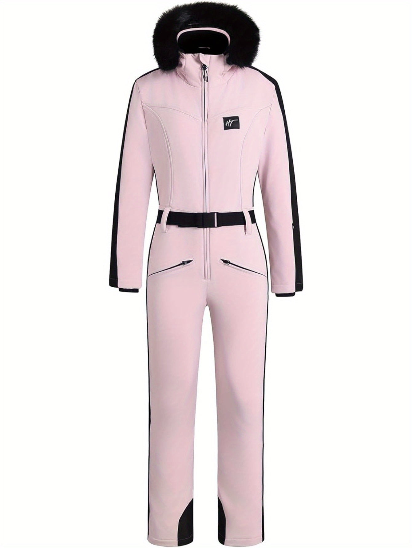 Dame Skidragt Jumpsuit | Vandtæt Design med Varmt For og Bæltedetalje | Essential Af Nikcky