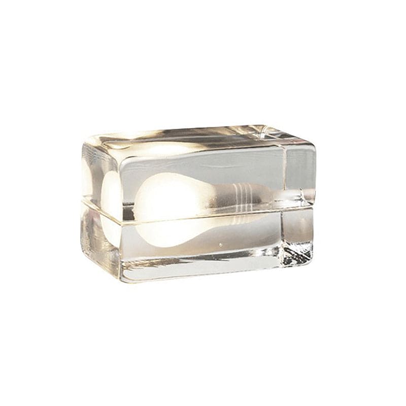 Moderne | Lampe de table minimaliste | Anneau en verre transparent | Haute qualité | Idéal pour salon, chambre, bureau | Hauteur 30 cm | Finition