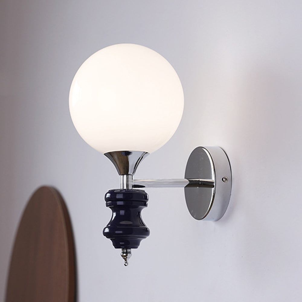 Unik lampe murale vintage française | Laiton & verre | Or | E27 | Design inspiré du Moyen Âge | Pour salle à manger, salon & chambre | 26cm de