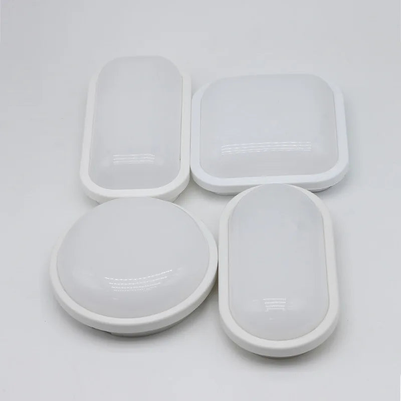 AquaLumen | Fukttålig LED-takbelysning för badrum | Hög kvalitet | Olika former | 15W-30W | Vit