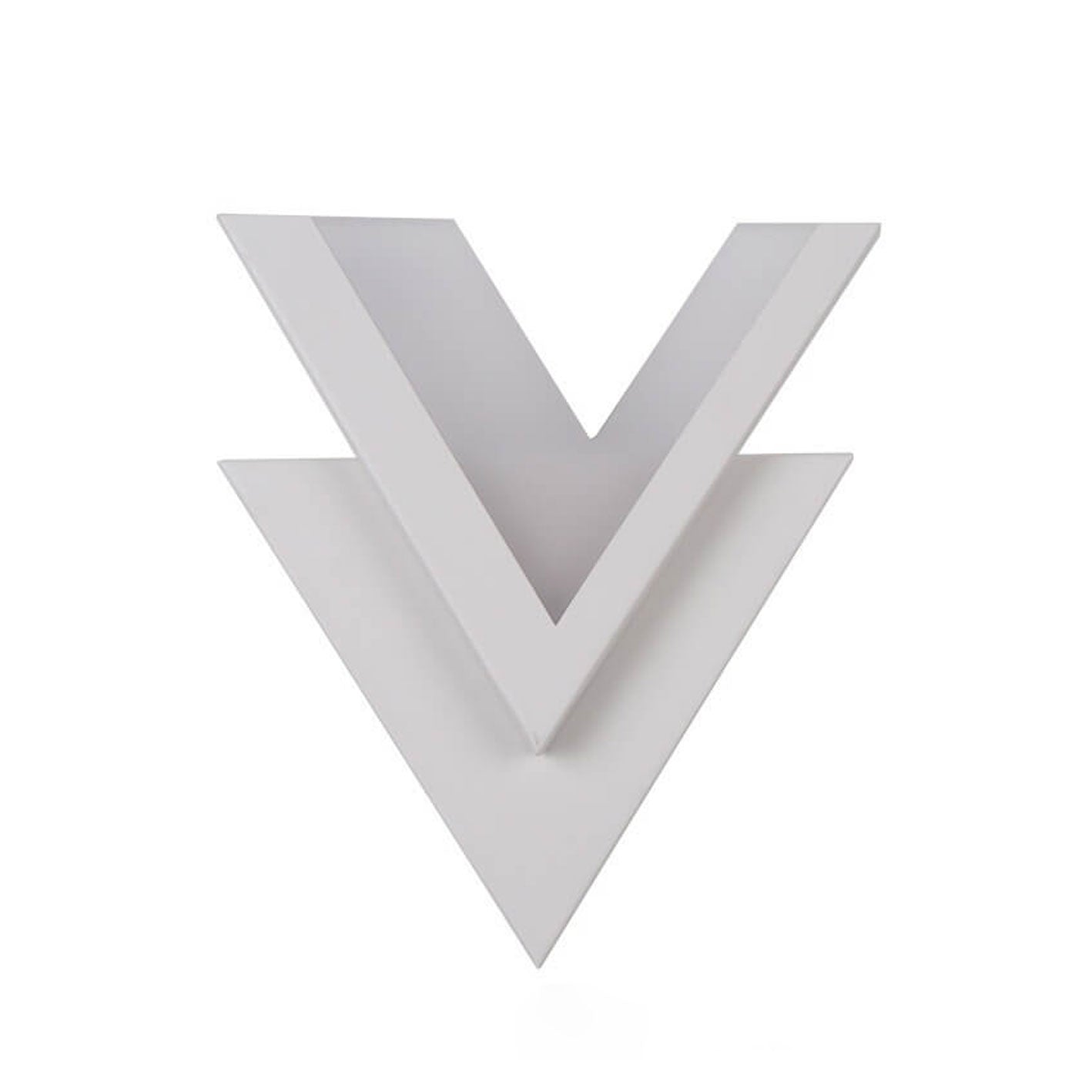 Moderne LED V-förmige Wandbeleuchtung | Einstellbare Farbtemperatur | Energieeffizient 12W | 1200 Lumen | Weißes Acryl und Eisen | Für Schlafzimmer