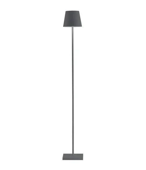 LED Stehlampe | Verstellbare Höhe | Modernes Design | Wiederaufladbar | Aluminium und Acryl | Schwarz und Weiß | 510 Lumen | IP54 Wasserdicht | 3000K