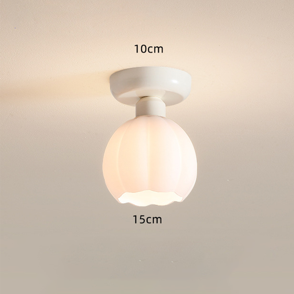 LoveGlow Glas & Metal Loftlampe | Romantisk stil med elegant design | Ideel til stue og soveværelse