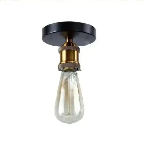 Vintage Edison loftslampe | Retro design | LED lyskilde | CE-certificeret | Jern og skifer materialer | 220V/240V | Elegant belysning til