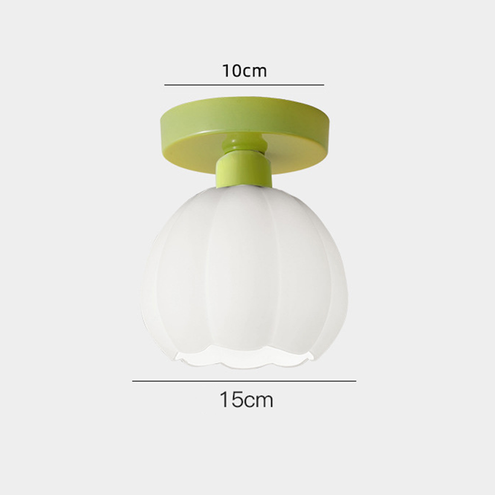 LoveGlow Glas & Metal Loftlampe | Romantisk stil med elegant design | Ideel til stue og soveværelse