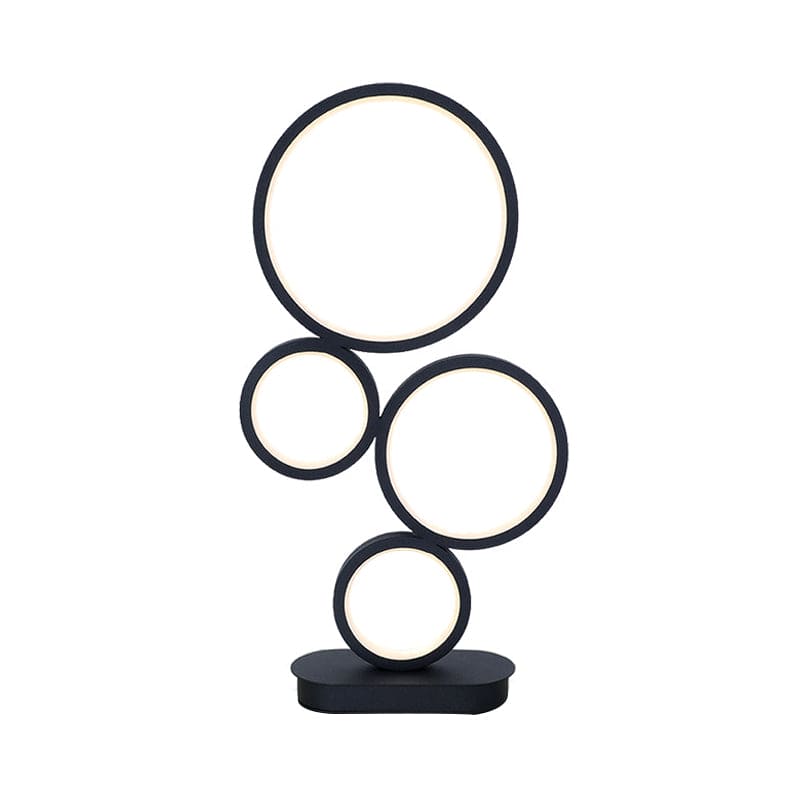 NinaLight | Lampe Blanche Moderne | 52 cm Hauteur | 30 cm Abat-jour | Douille E27 | 60W Max | Design Métallique Durable | Parfait pour Salon et