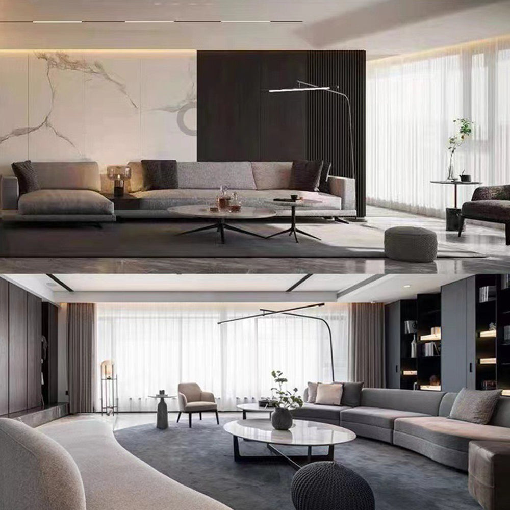 Shiena | Stehlampe im modernen Design | Verstellbare Beleuchtung für das Wohnzimmer | Minimalistische Einrichtung | Schlanke und elegante Form