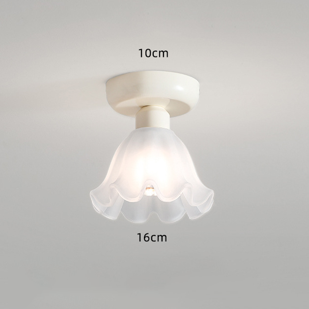 LoveGlow Glas & Metal Loftlampe | Romantisk stil med elegant design | Ideel til stue og soveværelse