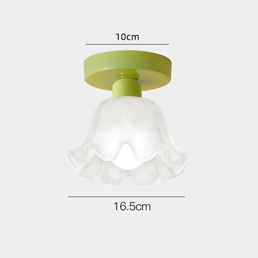 LoveGlow Glas & Metal Loftlampe | Romantisk stil med elegant design | Ideel til stue og soveværelse