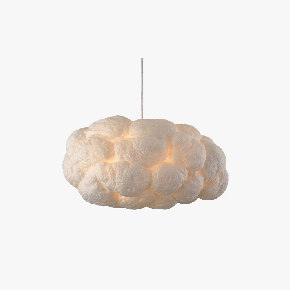 TranquilAura | Skyformet LED Lustre | Intensité Lumineuse Réglable | PVC et Coton de Haute Qualité | Design Minimaliste | 60x40 cm