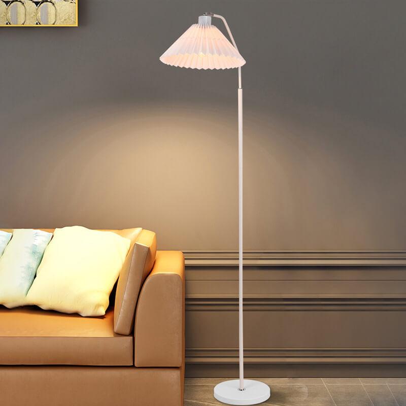 Castaviro | Justierbare Stehlampe | Modernes Design | Faltbare Lampenschirm | Kompatibel mit LED- und Glühlampen | Beleuchtung für Wohnzimmer,