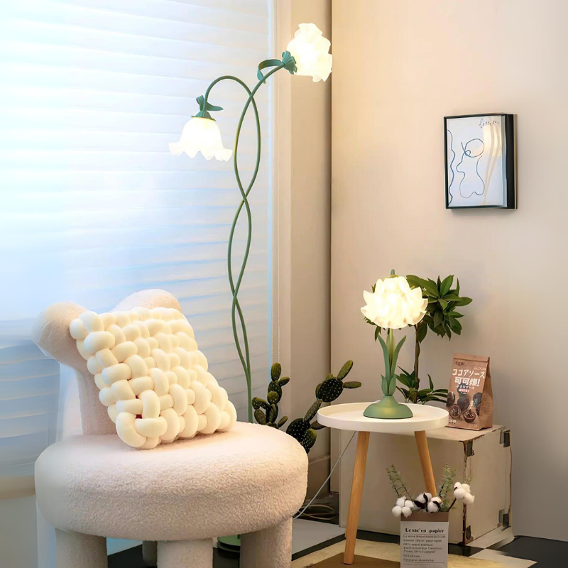 Valvento | Elegante Innenbeleuchtung | Blumenmuster | Hohe Qualität | Romantisches Design | Wohnzimmer & Schlafzimmer | Stimmungsbeleuchtung