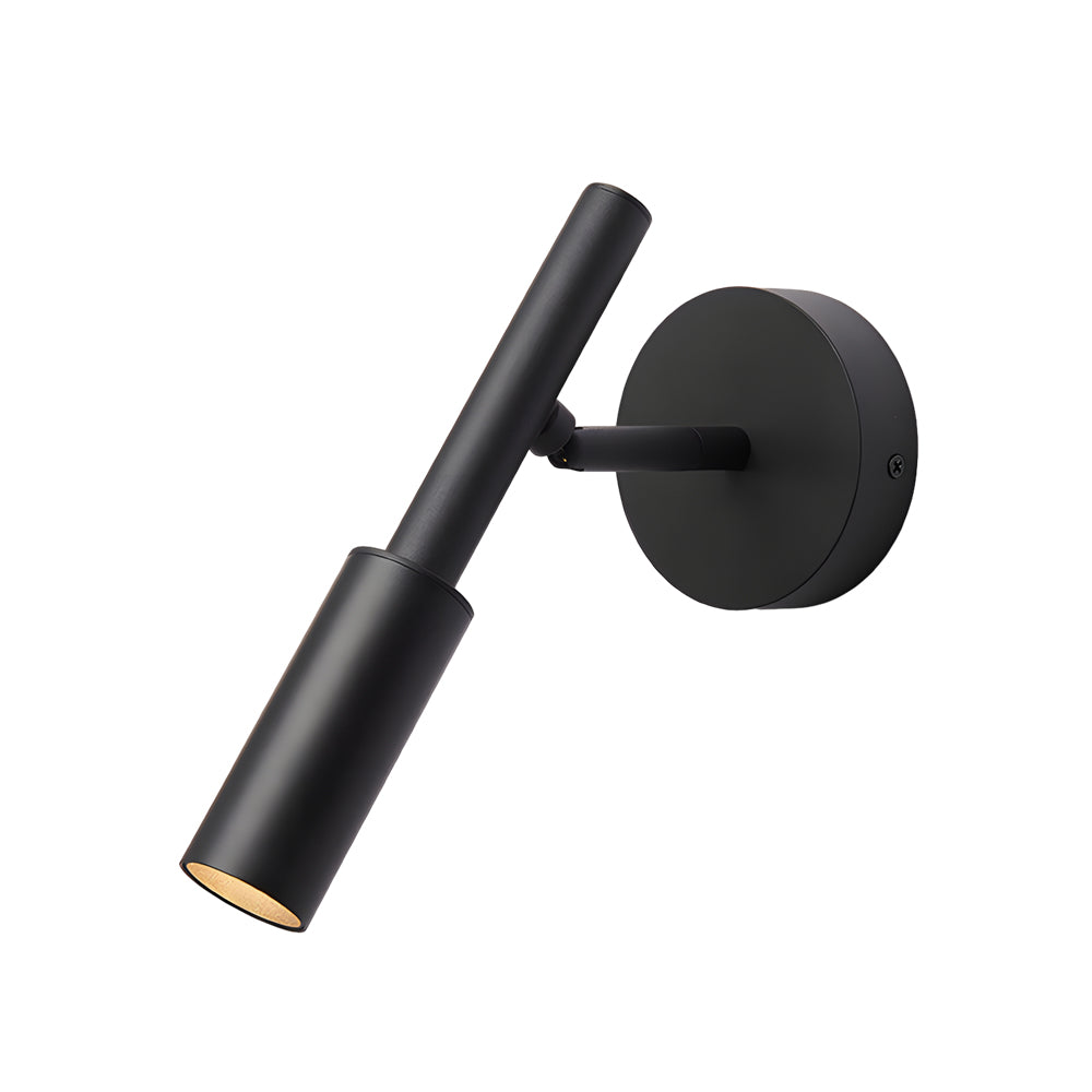 Applique murale LED Tubino | Direction de lumière réglable | 3 températures de couleur | Noir/Blanc | 7W | Design nordique | Salon & Chambre à