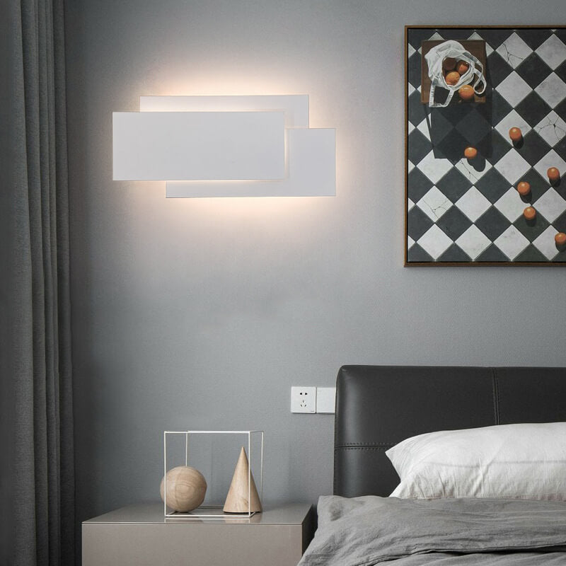 Luminoir LED Éclairage Mural | Design Industriel | Blanc/Noir | Aluminium Minimaliste | Éclairage Efficace | 7x26x11 cm | Tension