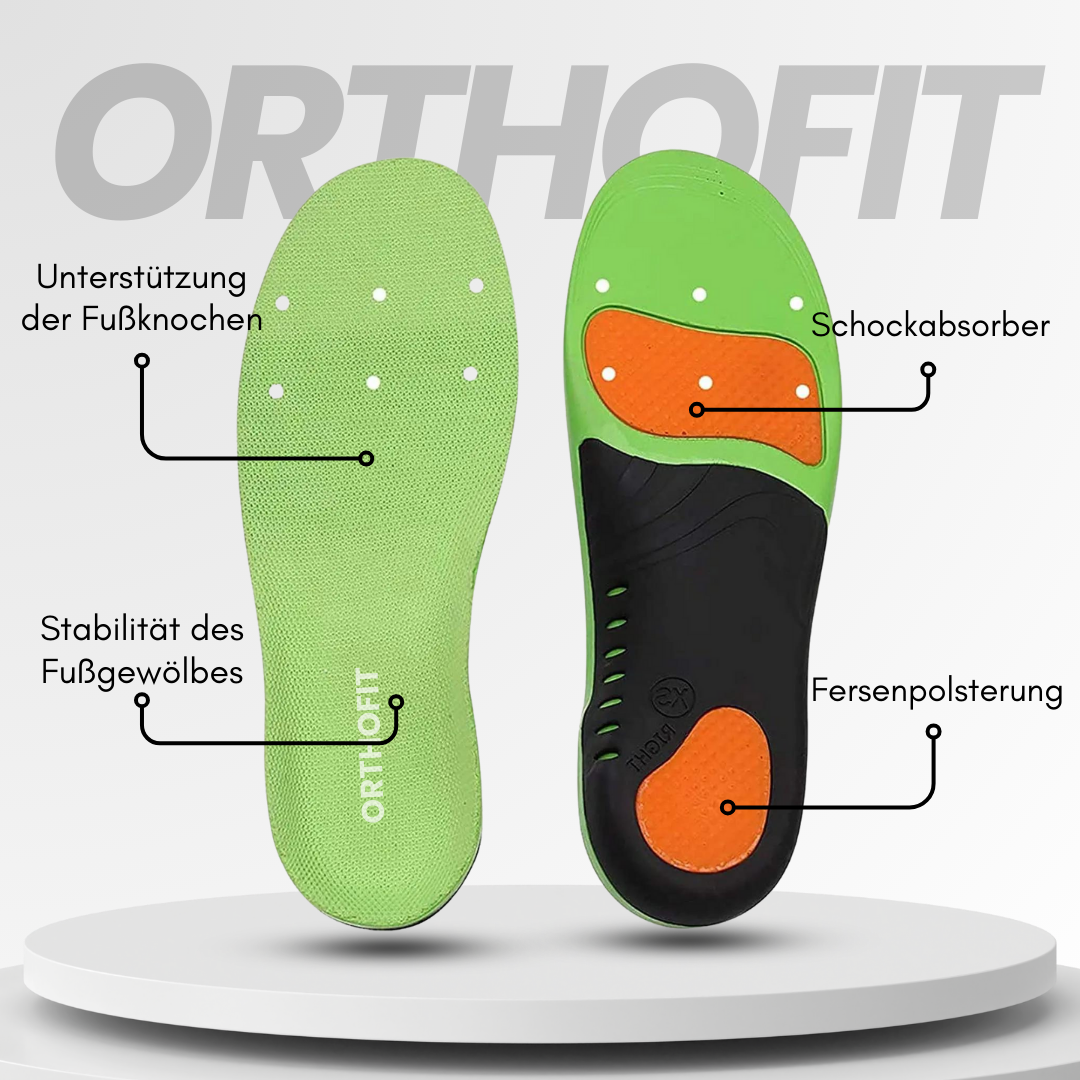 HikeHub Indlægssåler | Orthofit Einlegesål | Lindrer Fod- og Hælproblemer | Orthopædisk Komfort | Perfekt til Hallux Valgus | Fersenspore | Plantar Fasciitis | Støttende og Behagelig | Anbefalet af Ortopæder