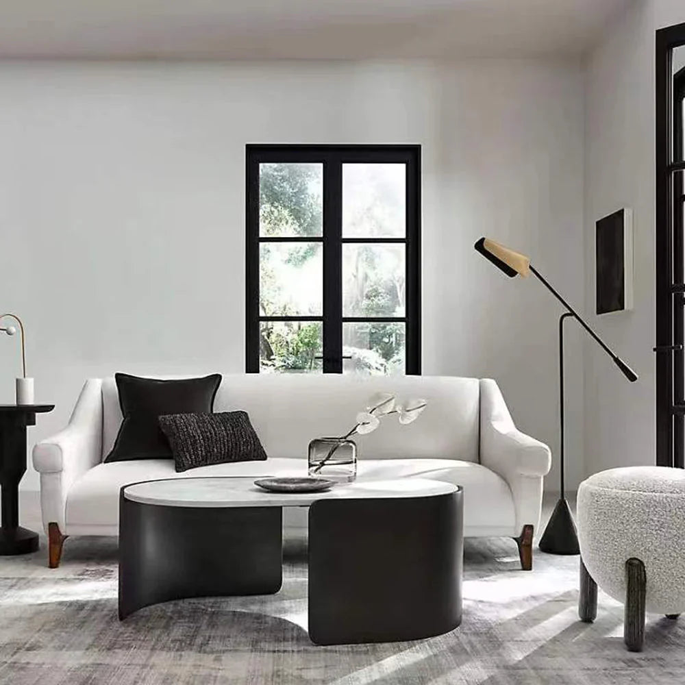 Quinorea | Minimalistische Skandinavische Stehlampe | Verstellbarer Arm | Kegelförmiger Sockel | Modernes Interieur | Hohe Qualität | Langlebiges