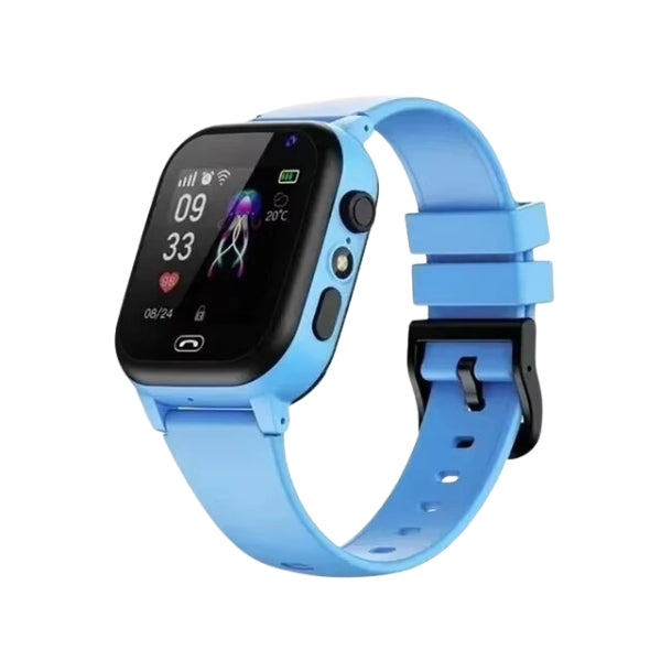 4G GPS Smartwatch til Børn | Videoopkald | Kamera | Aktivitetsmonitor | SIM Kort | IP67 Vandtæt | To-vejs Taleopkald | SOS Knap | Farve Touchskærm | Wi-Fi og GPS Præcis Placering | Skjult Aflytning