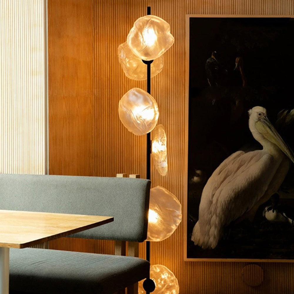 Zantelio | Moderne Stehlampe | Einzigartige Glasakzente | Schlankes Design | Effektive Lichtverteilung | Robuste Konstruktion | Stilvolle Dekoration