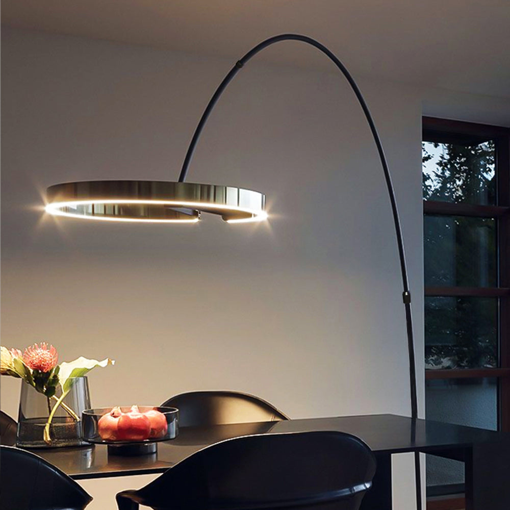 Moderne bogenförmige Stehlampe | Elegantes Design | Effektive Beleuchtung | Strapazierfähige Materialien | Ideal für Wohnzimmer, Schlafzimmer oder