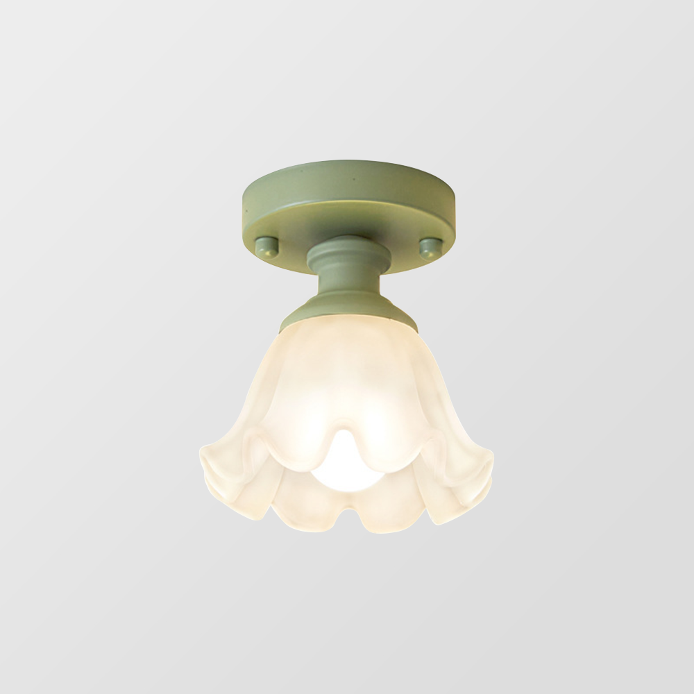 LoveGlow Glas & Metal Loftlampe | Romantisk stil med elegant design | Ideel til stue og soveværelse