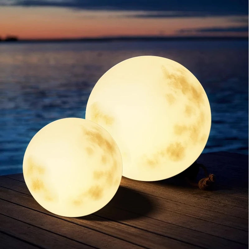 Moonlight Garden Lamp | Udendørs LED-lampe måneform | Magisk belysning have | Kablet strøm | Vejrbestandig