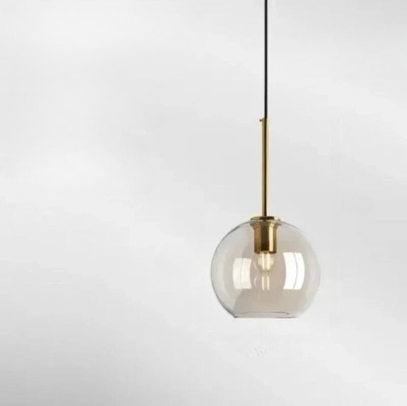 Suspension en verre design nordique | Minimalisme scandinave | Éclairage atmosphérique | Qualité durable | Douille E27 | Verre et métal | Décoration