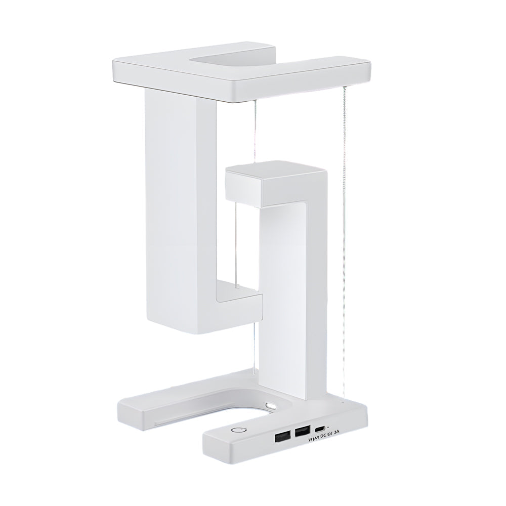 Eclipse Aura | Pływająca lampa LED | Ładowanie bezprzewodowe | Czarny | 20x10 cm | Nowoczesny design | Energooszczędne oświetlenie | Innowacyjna