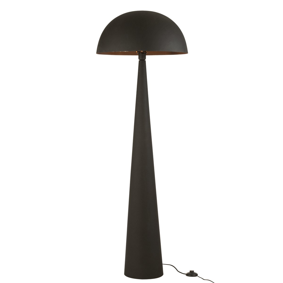Schwammförmige Stehlampe | Metall | Schwarz | H 148 cm | Elegant und Modern