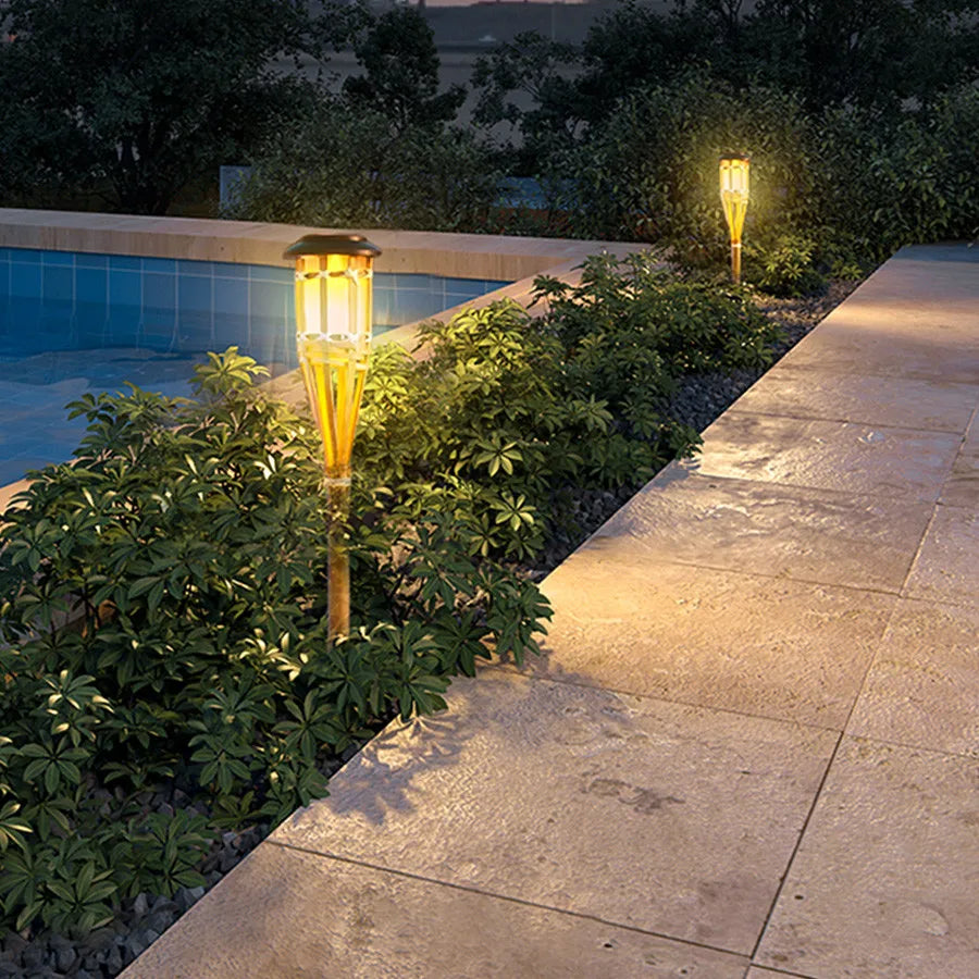 Lampe de poche à énergie solaire | Portable | Design étanche | Hauteur 55 cm | Tension 6V | Chargement solaire | Camping & usage