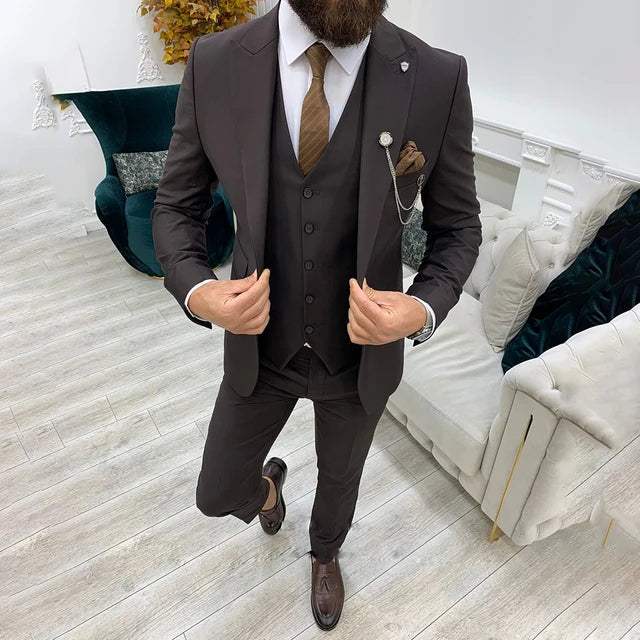 Vinc Luksus Jakkesæt til Mænd | Komfortabelt og Stilfuldt Design i Bomuld/Polyester | Alsidig og Holdbar | Flerfarvede Valgmuligheder